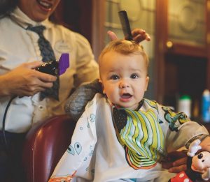 child’s first haircut